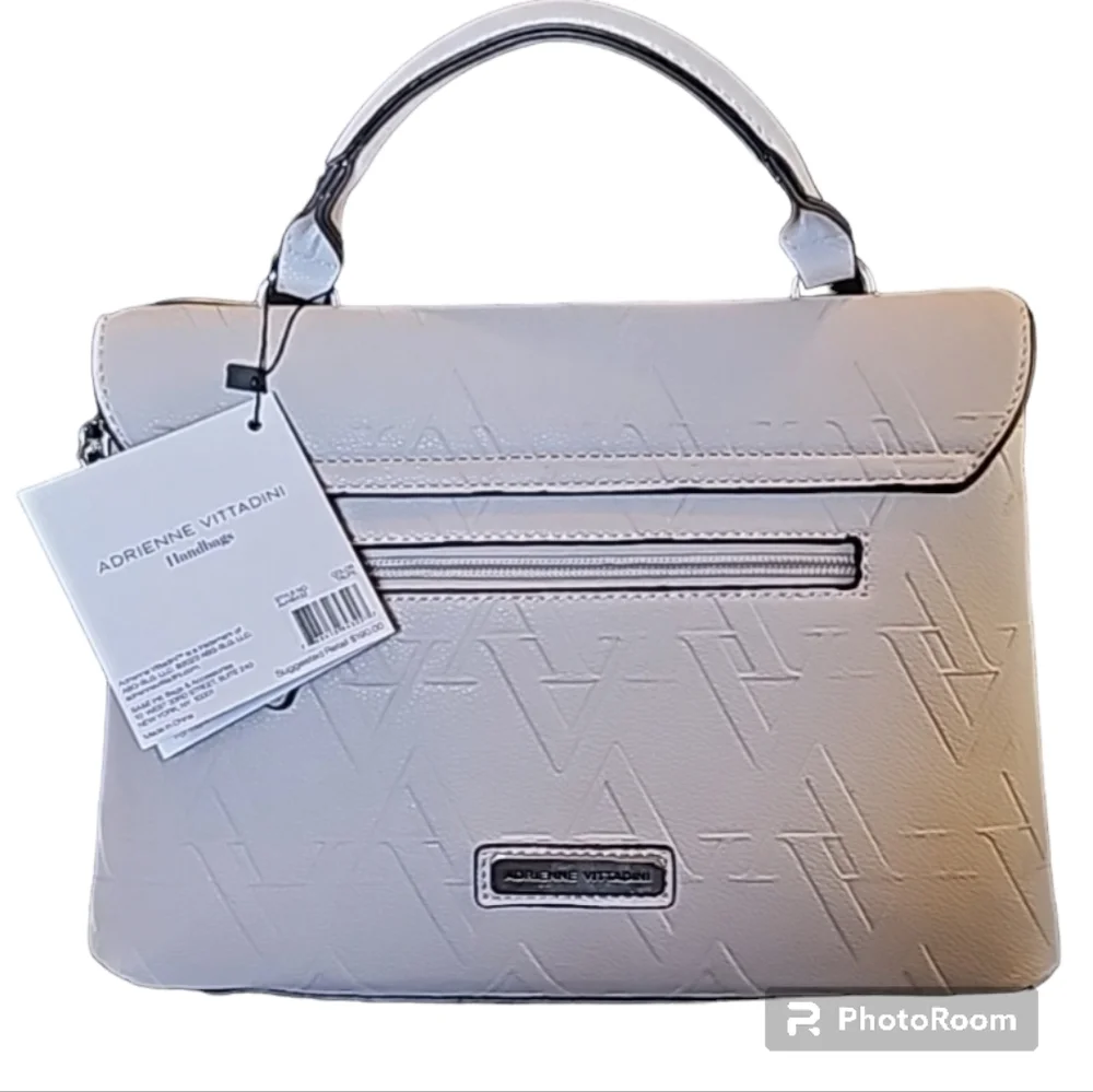 Adrienne Vittadini the AV BORSETTA COLLECTION EMBOSSED TOP HANDLE HANDBAG - Picture 2 of 10